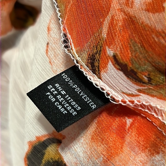 CURATIONS medium sheer floral print lined long maxi dress can be coverup as well - Picture 10 of 13